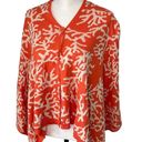 REEF Top It Off Shawl Poncho Button Down Coral  Knit One Size Photo 2