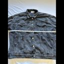 Princess Polly Princess Poly  Black Denim Jacket Large/xl  Trucker Jean Jacket Oversized Photo 4