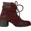 FREEBIRD by Steven  Cage Boots in Wine Leather Suede Size 8 Photo 3