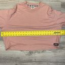 PINK - Victoria's Secret PINK Victoria’s Secret Light Pink w/Black Letters Long Sleeve Cropped Sweatshirt Photo 10