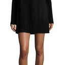 Theory  Komiza Tilde Studded-Sleeve Suede Shift Dress Black Photo 0