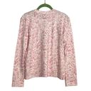 Hill House  The Ivy Long Sleeve Sleep Tee in Pink Sherwood Forest Size XXS NWT Photo 1