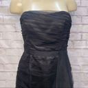 David's Bridal David’s Bridal strapless black tule mini dress. Photo 1