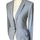 ZARA  Knit Heathered Grey Single Button Lightweight Blazer Jacket - S Photo 2