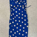 ZARA Blue Polka Dotted Dress Photo 2