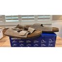 Birkenstock  Arizona Sandals Taupe Size 41 US L 10 M 8 Narrow EUC In Box Suede Photo 3