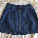 Brandy Melville Denim Button Up Skirt Photo 0