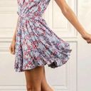 Poupette St. Barth  Ivy Mini Dress Blue Red Floral blue Kookoo Bird Photo 0