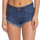 Volcom Stoney Micro Fit Jean Shorts 24” Denim Raw Hem True To This Cheeky Beach Photo 0