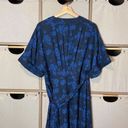 Equipment  Femme Nauman blue eclipse wrap midi dress Photo 8