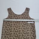 Allison Taylor  Womens Size S Vintage 100% Silk Reversible Tank Top Brown Leopard Photo 8