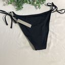 Everlane  String Bikini Women's Small NWT Bottom Swim Black Sides Tie Beach Photo 5