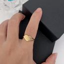 18K Gold Plated Heart Ring* Adorable Ring*Size 7*Minimalism Jewelry Photo 0