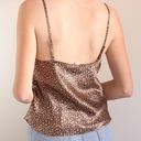 gilligan and o'malley Cheetah Print Lace Satin Cami Photo 1