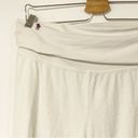 Ralph Lauren  Polo Size Medium White Terry Cloth Fold Over Gaucho Cropped Pant Photo 1