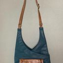 Bueno  boho bag blue and brown braiding Photo 0