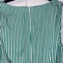 BB Dakota  Green and White Striped V Neck Dress With Belt Size 4 B43‎ Photo 4