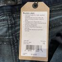 prAna New  Buxton Mid Rise Slim Boyfriend Jeans Stretch Denim Deep Blue Size 10 Photo 18