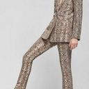 ANINE BING 💕💕 Cigarette Python Trousers ~ Split Cuff Snakeskin Print XS NWT Photo 6