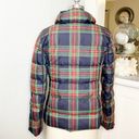 Talbots  Plaid Tartan Ruffled Down Winter Coat XS Red Blue Green Photo 7