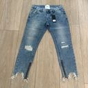 One Teaspoon Freebirds Jeans Low Waist Rigid Denim Skinny Rocky Light Wash 26 Photo 2