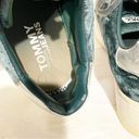 Tommy Hilfiger Tommy Jeans Size 6 Green Y2K Velour Platform Sneakers Vintage  Photo 3