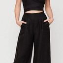 Wilfred NWT Aritzia  Black Linen Blend Brax Jumpsuit Size 0 Photo 13