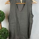 XCVI  100% Linen Gray Sleeveless Tunic Tank Top S Photo 1