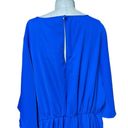 City Chic  Knot Front Fit & Flare Dress In Electric Blue Size XL / Plus Size 22 Photo 6