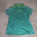 Slazenger  Green & Blue Striped Women's Golf Polo Photo 0