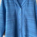 Habitat  Blue Button Front Lightweight Blazer Size Medium Photo 4