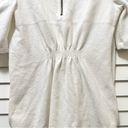 Deletta Anthropologie White Short Sleeve Dress Ruffle Sleeve V-Neck Size Medium Photo 9