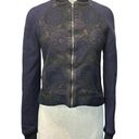 Martin Grant Paris Brocade Bomber Jacket in Blue 4 36 Womens Jacquard Coat Size undefined Photo 4