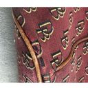 Dooney & Bourke Vintage  Tote Extra Large Burgundy Monogram Red Maroon Hoho Bag Photo 2