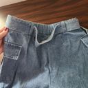 INC Jeannie Mai for  Light Wash Blue Denim Cargo Shorts Belt Size 10 Photo 5