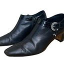 Brighton  Tucker Made In Italy Black Leather Bootie Size 8.5. Photo 0