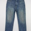 Free People NEW We The Free x‎  Maggie paint splatter straight Jeans, 30 Photo 2