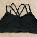 Reebok Women’s  Strappy Sports Bra Gold Black Photo 1