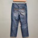 St. John  Straight Leg Embellished Jeans 8 Photo 4