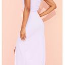 Pretty Little Thing  Lavender Square Neck High Slit Maxi / S NWOT Photo 2