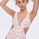 Forever 21 Zebra Print One Piece Photo 0