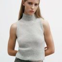 ZARA Alpaca Blend Sleeveless Turtleneck Sweater Photo 6