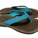 Olukai  Ohana Women's Sandals Tropic Blue Dark Java Flip Flops size 7 Photo 2