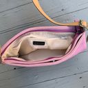 Apostrophe Bubble Gum Pink/Beige Leather  Shoulder Bag Purse Photo 4