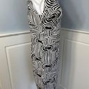 Trina Turk  Black & White Op Art Geometric Shapes Sheath Dress 8 Photo 4