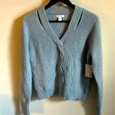 Nine West New Women’s  Chunky Cable Knit Cutout V-Neck Sweater Photo 1