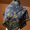 Beautiful Vintage Silk Scarf. Blue Photo 2