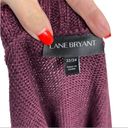 Lane Bryant  Cable Knit Shimmer Metallic Pullover Sweater in Purple Size 22/24 Photo 12