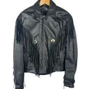 Gallery VTG LEATHER  Fringed Motorcycle Jacket S Photo 0