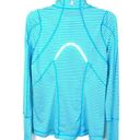 Zella  Run Stripe Half Zip Pullover Shurt Top Small Photo 2